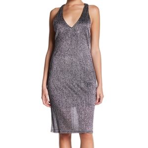 Free Press Metallic Racerback Midi Dress Nordstrom